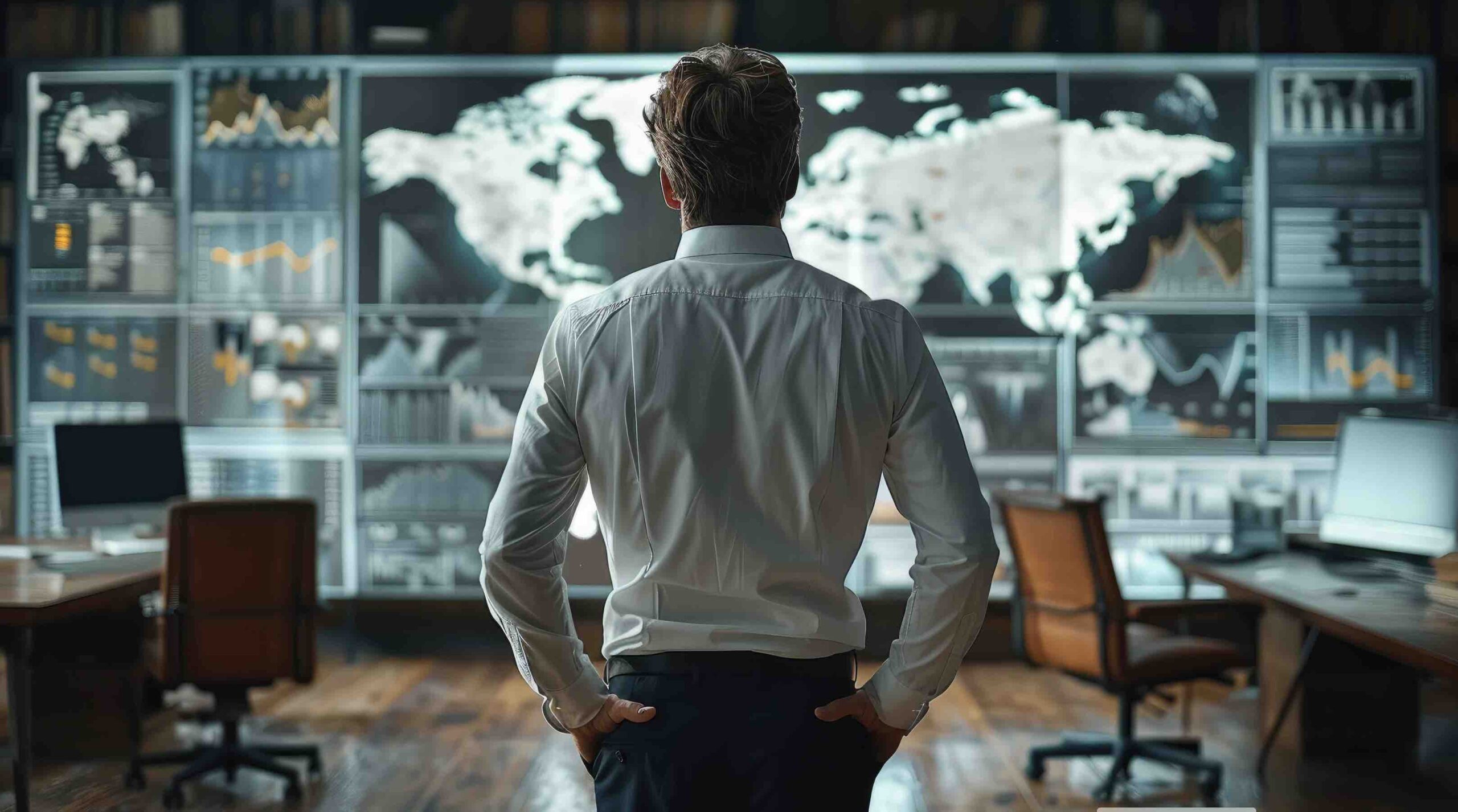 An underwriter reviewing an application on screen